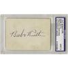 Image 1 : 1940's Babe Ruth Signed Cut Signature, PSA Mint
