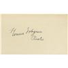 Image 1 : 1940's Honus Wagner Signed Index Card. For half