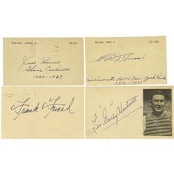 1940's-50's Hall of Famers Signed Government Pos
