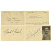 1940's-50's Hall of Famers Signed Government Pos
