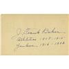 Image 1 : 1952 Frank "Home Run" Baker Signed Government Po