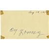Image 1 : 1955 Cy Young Signed Government Postcard. The m
