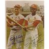Roger Maris & Lou Brock Signed Photograph. Char