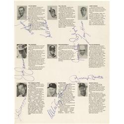 1972 Joe DiMaggio & Mickey Mantle Signed Golf Pr