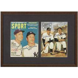Joe DiMaggio & Mickey Mantle Signed Magazine Cov