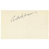 Image 1 : 1980's Willard Brown Signed Index Card. The 200