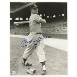 Mickey Mantle Signed Large Photograph by Brace.
