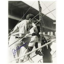 Joe DiMaggio Signed Large Photograph by Brace.
