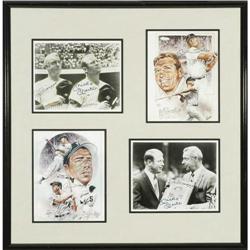 Joe DiMaggio & Mickey Mantle Multi-Signed Photog