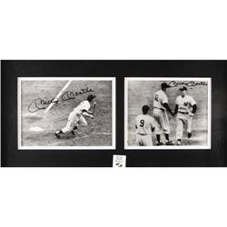Mickey Mantle Signed Rare Photographs Lot of 4.