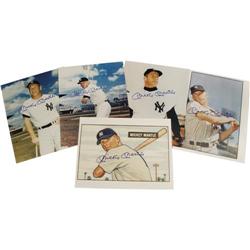 1980's Mickey Mantle Signed Photographs Lot of 5