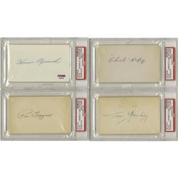 Hall of Famer & Stars Signed Index Cards Lot of