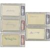 Image 2 : Hall of Famers & Stars Signed Index Cards Lot of