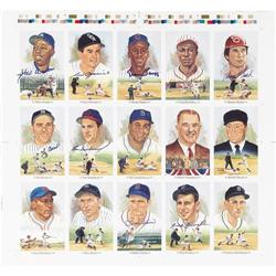 1980's Perez-Steele Multi-Signed Uncut Sheets Lo