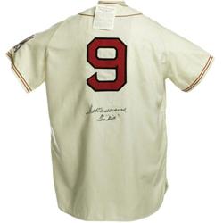 Ted Williams Signed Jersey. Gorgeous replica of