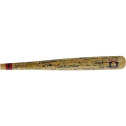 1980's Hall of Famers Multi-Signed Bat with Ted