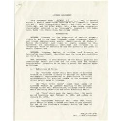 1991 Mickey Mantle Signed Autograph Contract. T