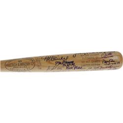 1990's No-Hitter Pitchers Multi-Signed Bat. A m