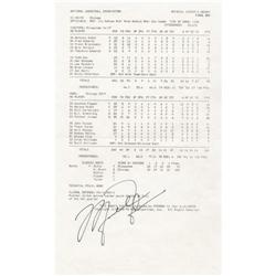 1993 Michael Jordan Signed 20,000th Career Point