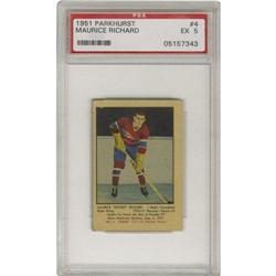 1951 Parkhurst Maurice Richard #4 PSA EX 5. Tho