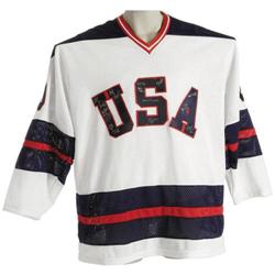 1980 U.S. Olympics Hockey Team Signed Jersey wit