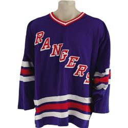 Early 1990's Mike Gartner Game Worn Jersey. Blu