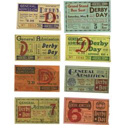 1934-2005 Kentucky Derby Ticket Stubs Lot of 74.