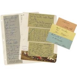 1948-51 Indianapolis 500 Drivers Signed Album Sh