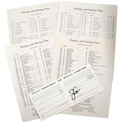 1986 Jack Nicklaus Signed Official Masters Tourn