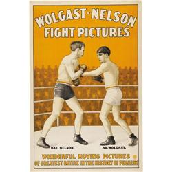 Circa 1910 Battling Nelson vs. Ad Wolgast Fight
