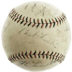 1926 World Series Game Four Used Baseball Signed