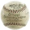 Image 2 : 1926 World Series Game Four Used Baseball Signed