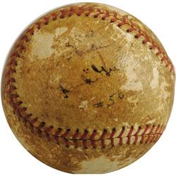 1938 Hank Greenberg 56th Home Run Baseball. "Cl