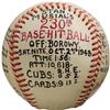 Image 1 : 1948 Stan Musial 230th Hit Game Used Baseball.