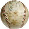 Image 2 : 1918 Boston Red Sox Team Signed Baseball with Ba