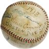Image 4 : 1918 Boston Red Sox Team Signed Baseball with Ba