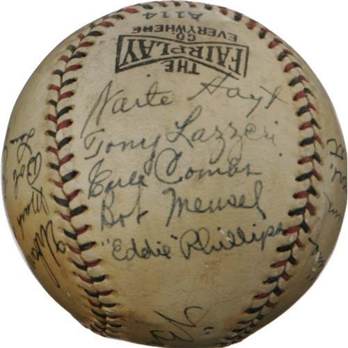 1927 New York Yankees Team Signed Baseball Of 1927 New York Yankees Team Signed Baseball Of