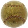 Image 3 : 1930's Baseball Legends Multi-Signed Baseball wi