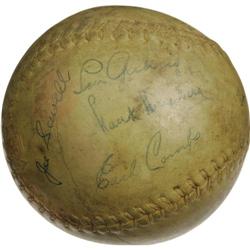 1930's Hall of Famers Multi-Signed Softball with