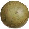 Image 1 : 1930's Hall of Famers Multi-Signed Softball with