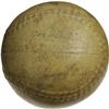 Image 2 : 1930's Hall of Famers Multi-Signed Softball with