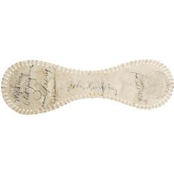 1931 New York Yankees Signed Baseball Hide with