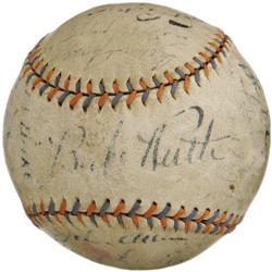 1932 New York Yankees Team Signed Baseball. The
