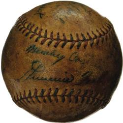 1933 Philadelphia Athletics Team Signed Baseball