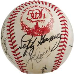 1933 All-Star Reunion Team Signed Baseball. A h