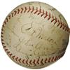 Image 4 : 1934 Chicago Cubs Team Signed Baseball. Tremend