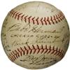 Image 5 : 1934 Chicago Cubs Team Signed Baseball. Tremend