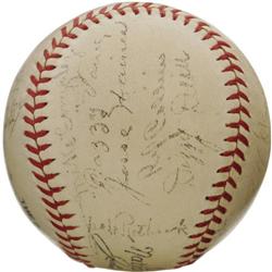 1934 St. Louis Cardinals Team Signed Baseball.