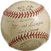Image 4 : 1940's Cy Young & Ed Walsh Signed Baseball. A l