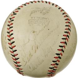 1942 Boston Red Sox Legends Signed Baseball with